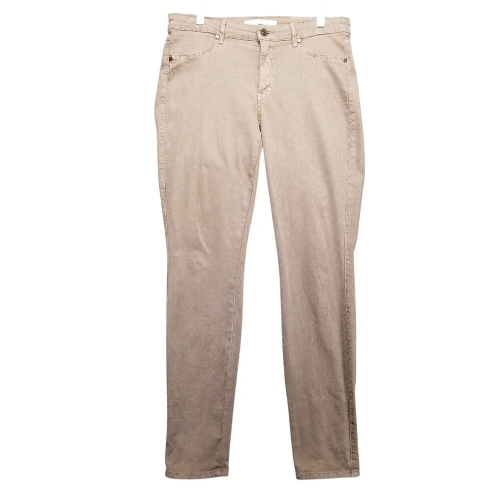 Cookie Johnson Jeans Womens 32 Brown Leopard Joy Stretch Jegging Denim